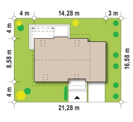 Galería de visualizaciones - Proyecto de una casa de campo con ático, oficina y terraza sobre el garaje