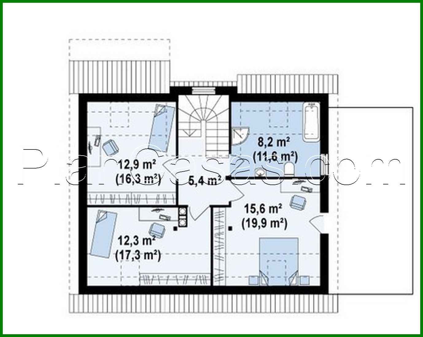 Galería de visualizaciones - Proyecto de una casa de campo con ático, oficina y terraza sobre el garaje