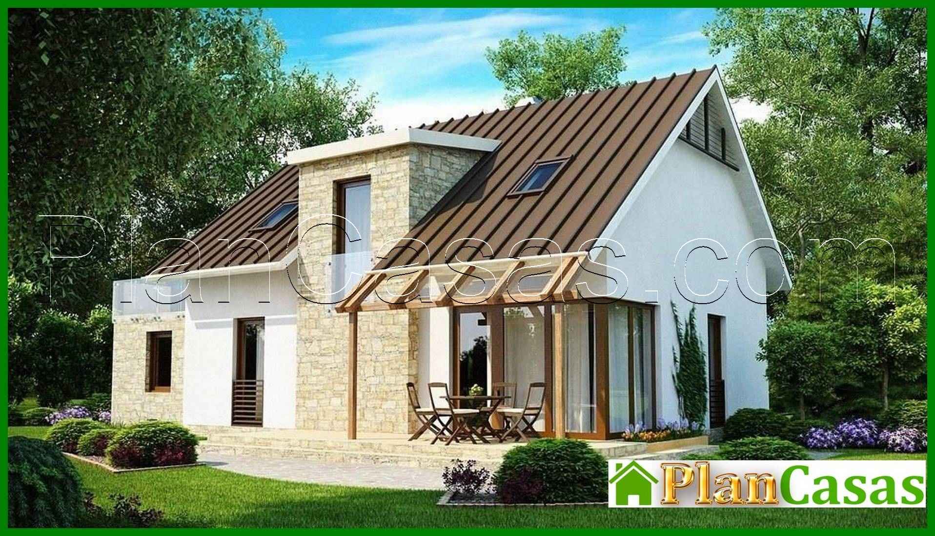 Galería de visualizaciones - Proyecto de una casa de campo con ático, oficina y terraza sobre el garaje