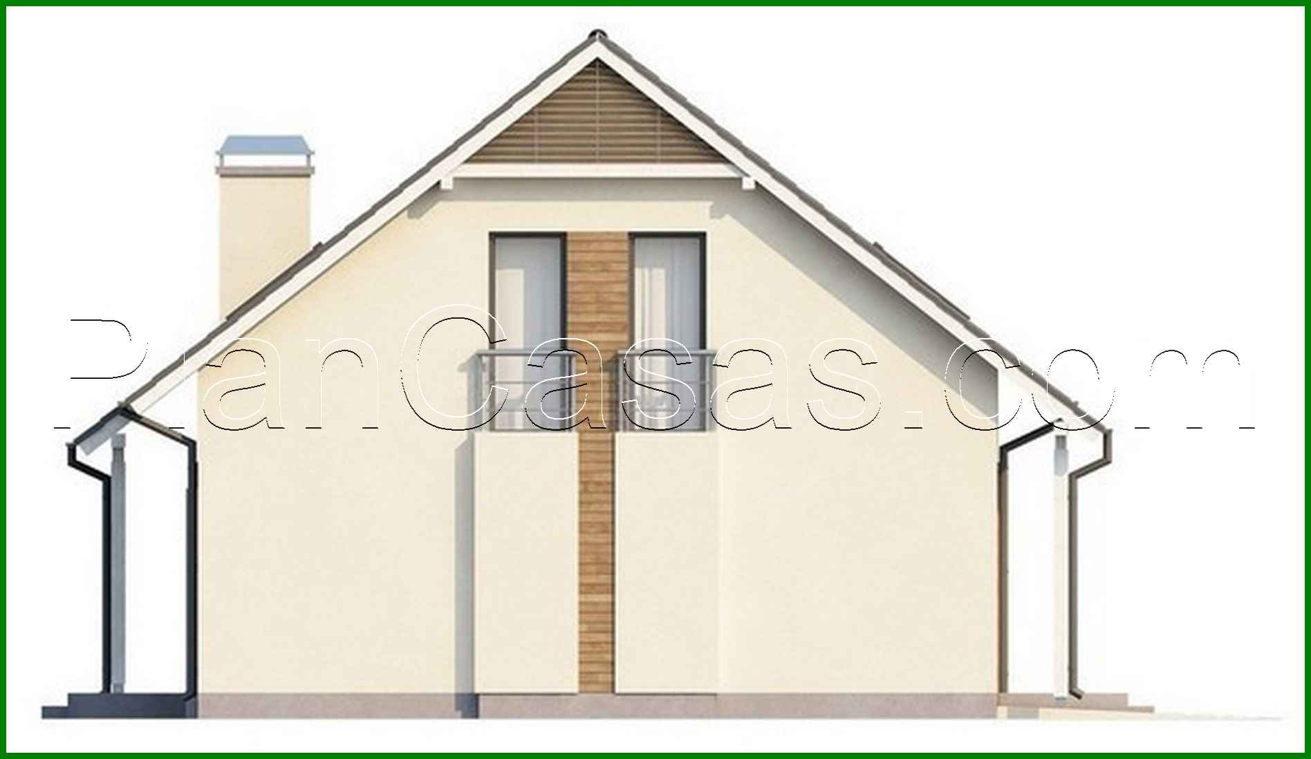 Galería de visualizaciones - Proyecto de casa de campo con garaje, balcón y mirador