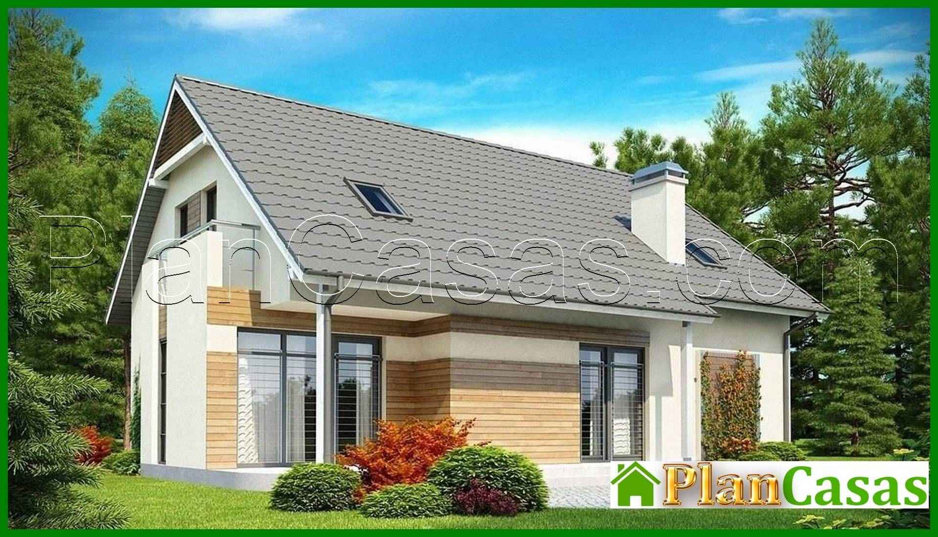 Galería de visualizaciones - Proyecto de casa de campo con garaje, balcón y mirador