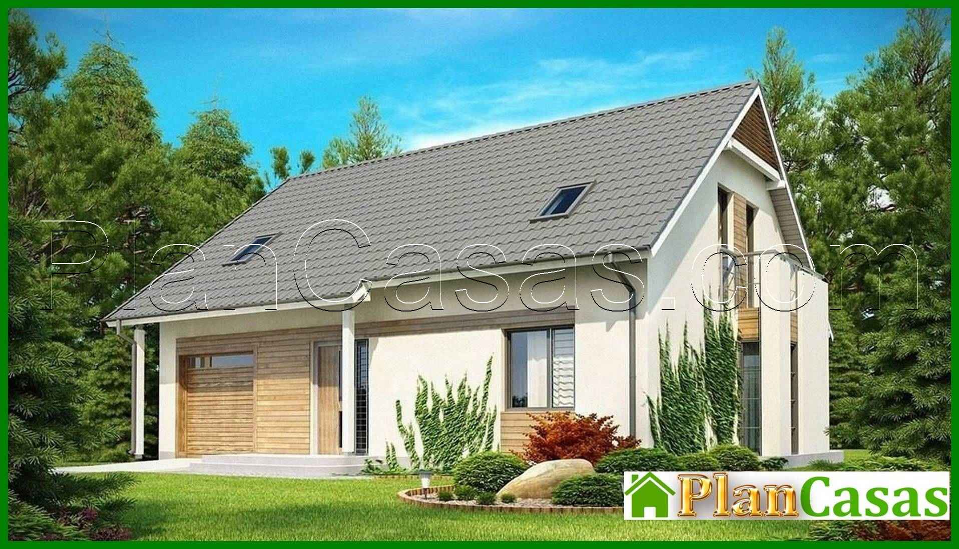 Galería de visualizaciones - Proyecto de casa de campo con garaje, balcón y mirador