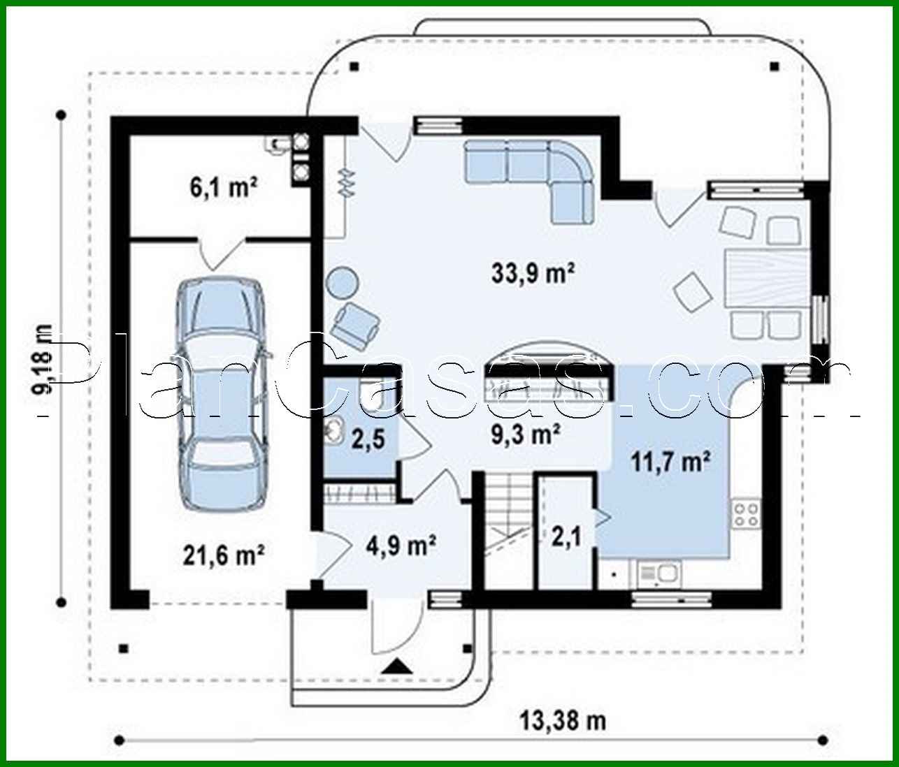 Galería de visualizaciones - Proyecto de casa de campo con garaje, balcón y mirador