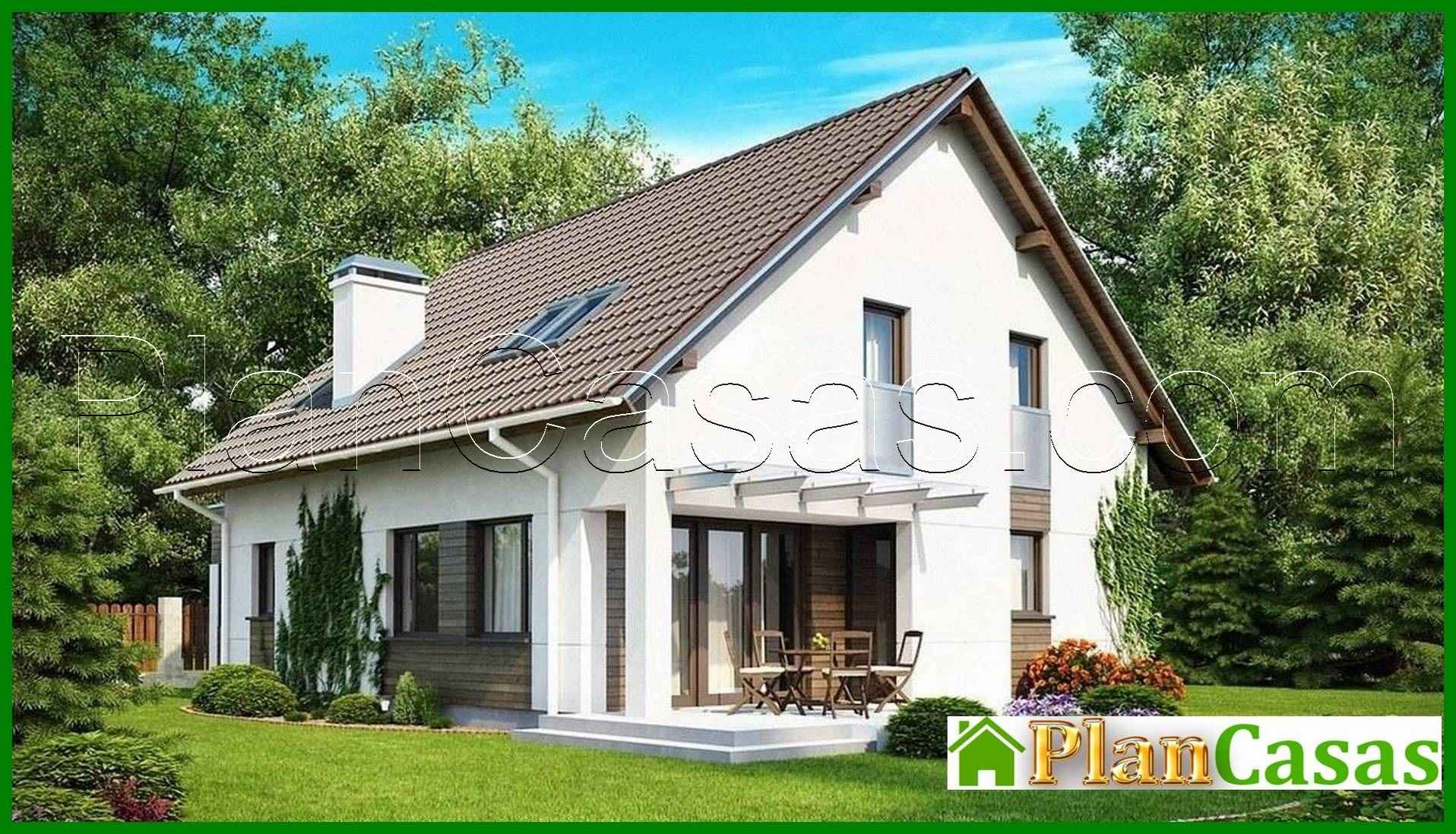 Galería de visualizaciones - Proyecto de casa con garaje y un ático original