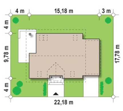 Galería de visualizaciones - Proyecto de casa con garaje y un ático original