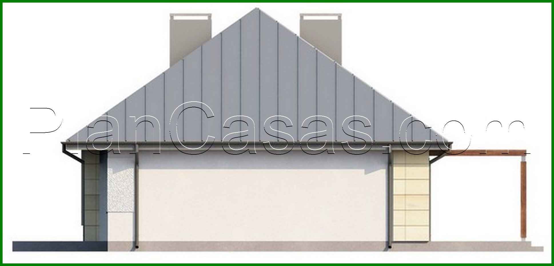 Galería de visualizaciones - Proyecto de una casa de campo de una planta con ático