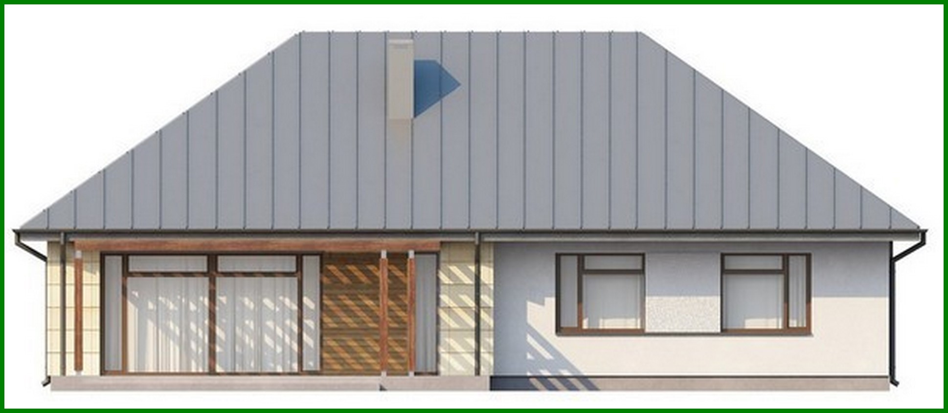 Galería de visualizaciones - Proyecto de una casa de campo de una planta con ático