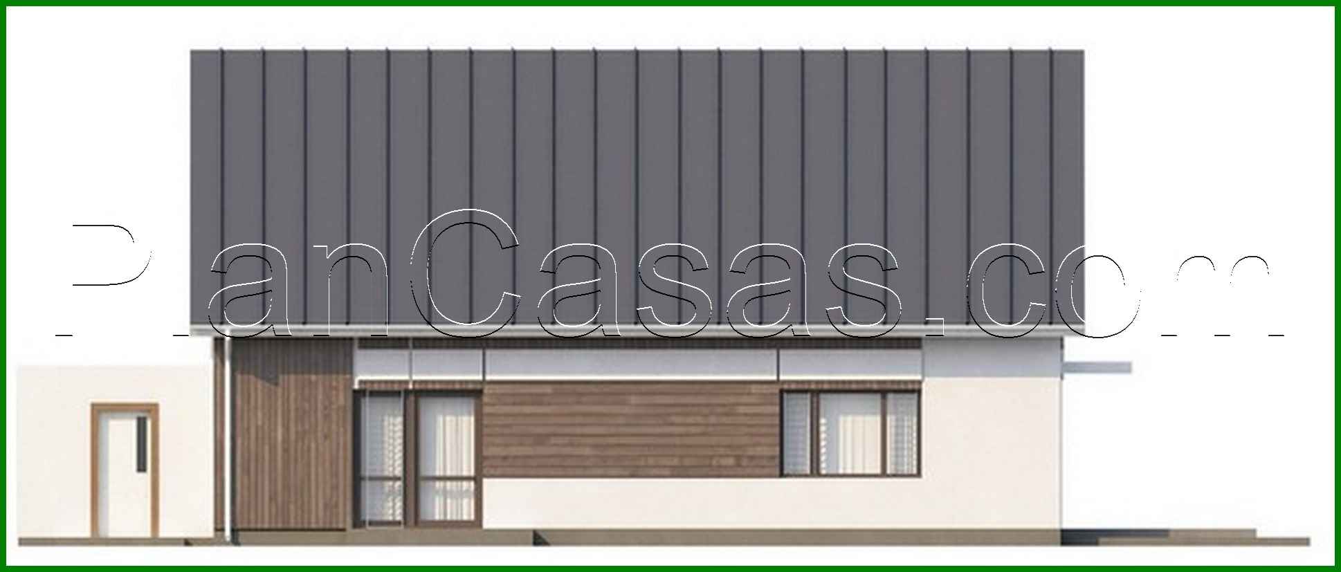 Galería de visualizaciones - Proyecto de casa con ático, salón y garaje doble