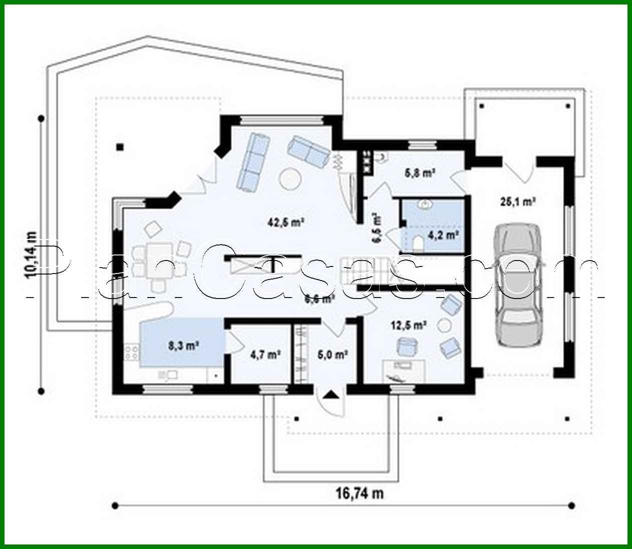 Galería de visualizaciones - Proyecto de casa de campo con garaje integrado, terraza en esquina y estudio