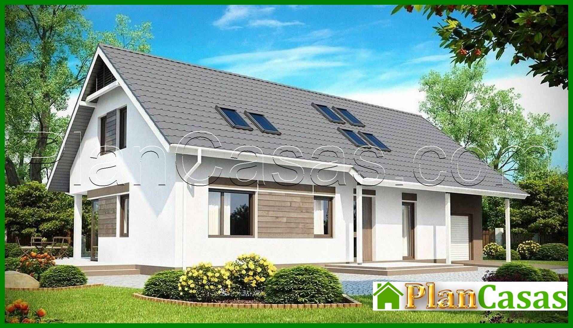 Galería de visualizaciones - Proyecto de casa de campo con garaje integrado, terraza en esquina y estudio