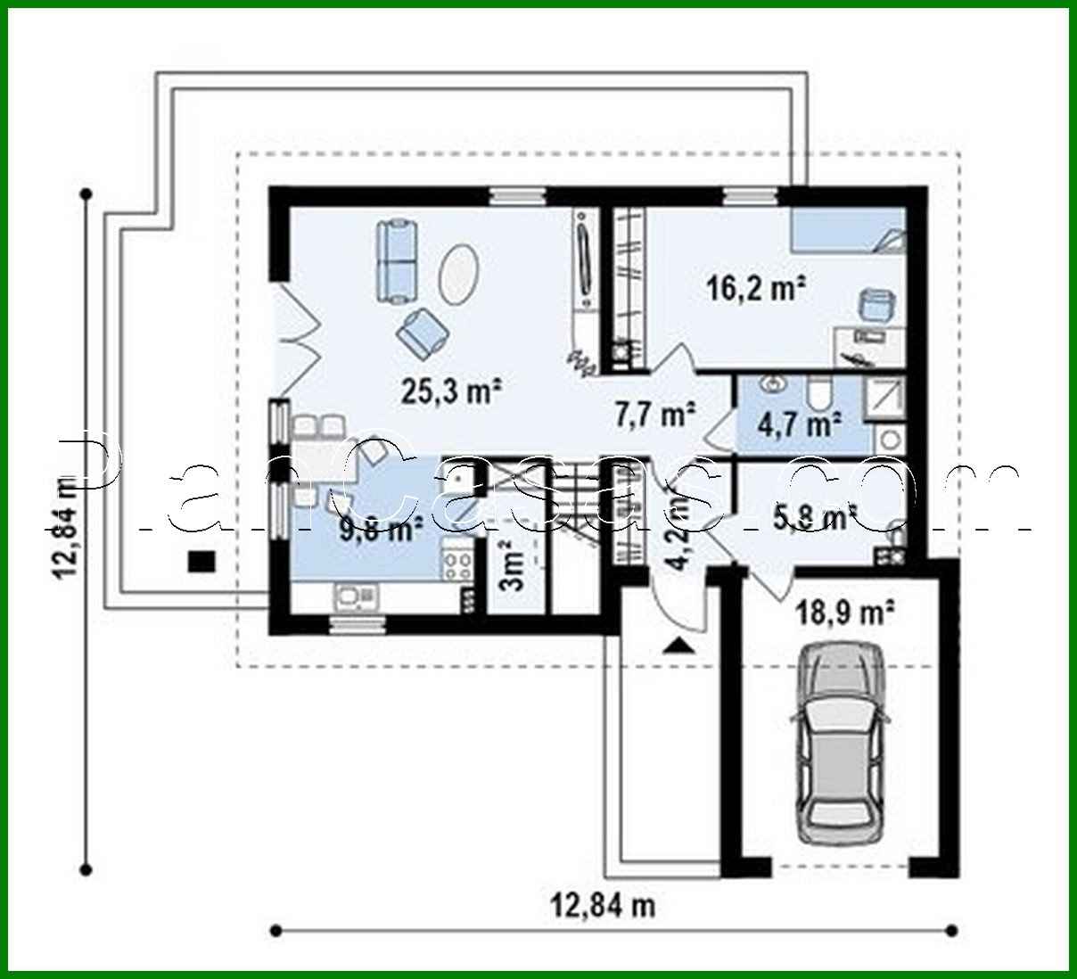 Galería de visualizaciones - Proyecto de una casa de campo con ático y garaje frontal