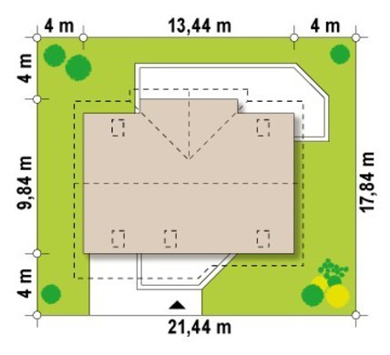 Galería de visualizaciones - Proyecto de una casa de campo con garaje y una gran claraboya