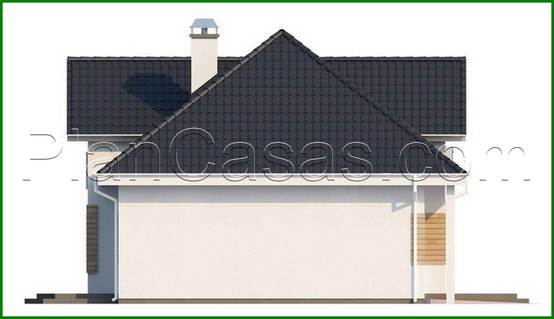 Galería de visualizaciones - Proyecto de una casa elegante con garaje para dos coches