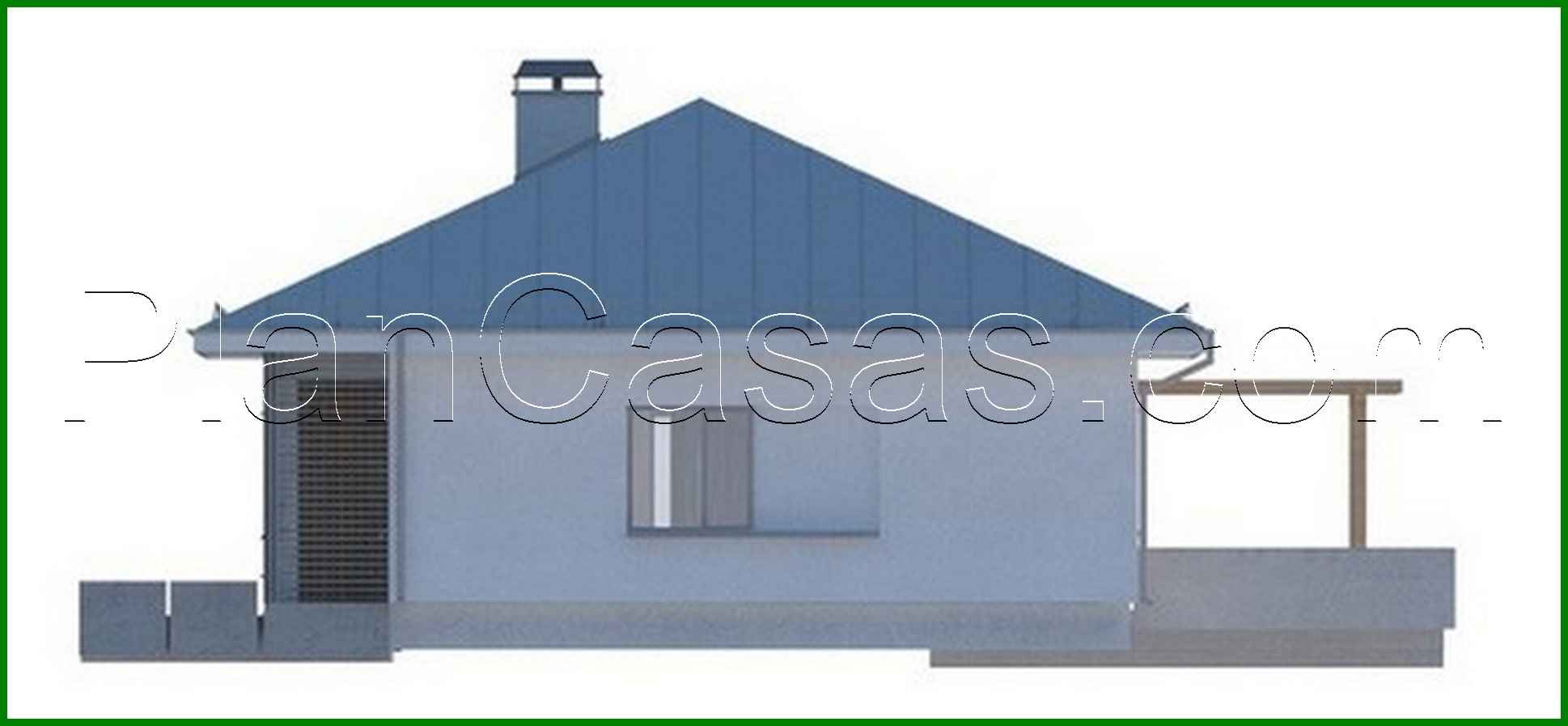 Galería de visualizaciones - Proyecto de una casa de campo con techo inclinado