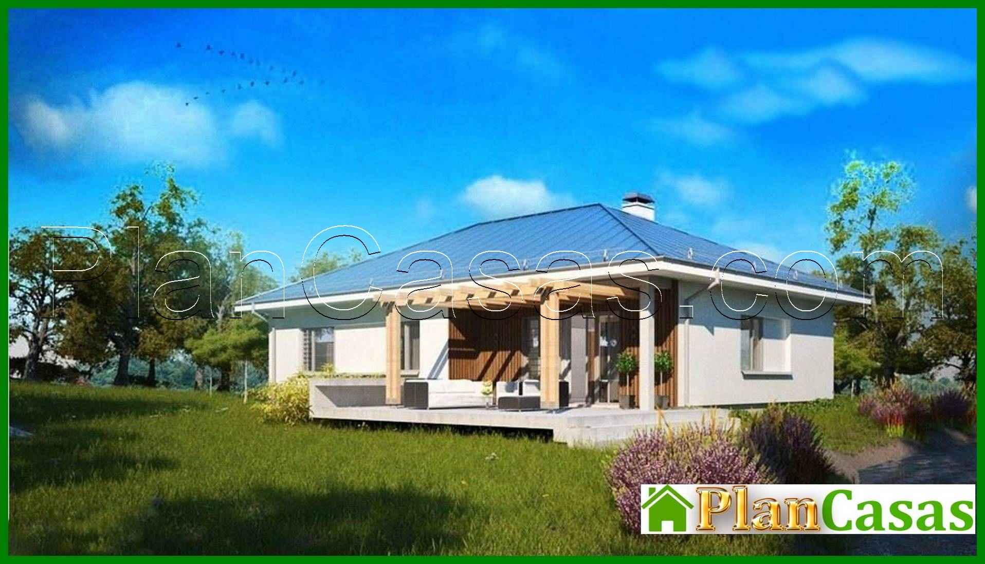 Galería de visualizaciones - Proyecto de una casa de campo con techo inclinado