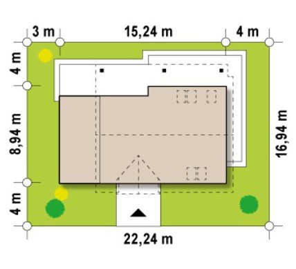 Galería de visualizaciones - Proyecto de una casa clásica con terraza sobre el garaje