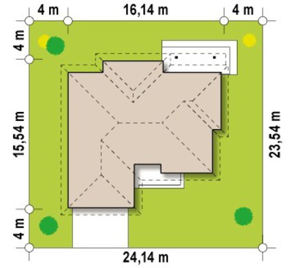 Galería de visualizaciones - Proyecto de casa de una planta con garaje para dos coches