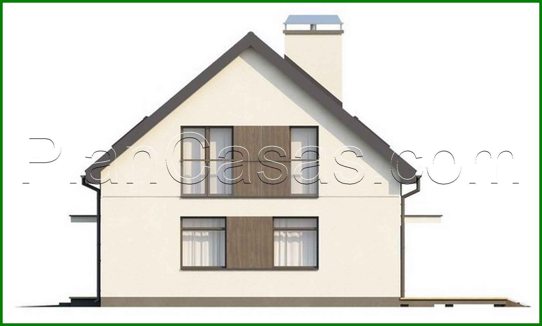 Galería de visualizaciones - Proyecto de una casa tradicional con garaje integrado