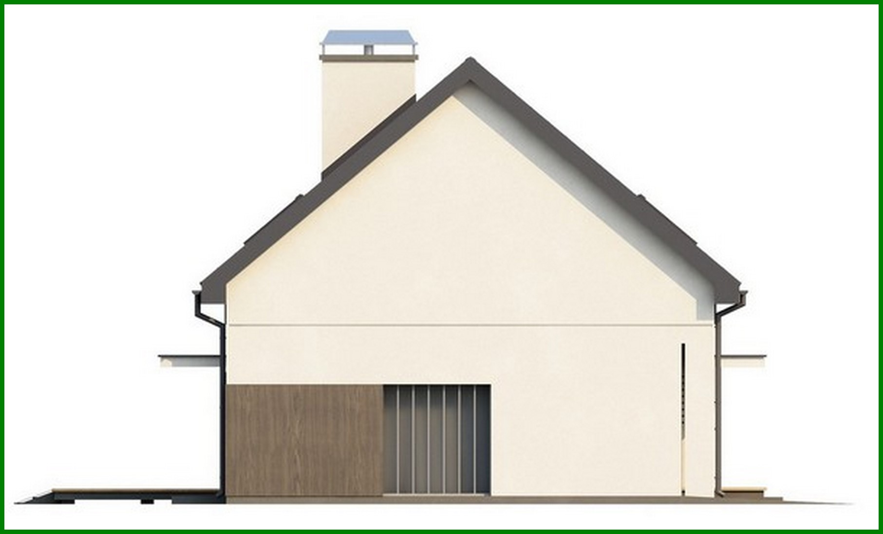 Galería de visualizaciones - Proyecto de una casa tradicional con garaje integrado