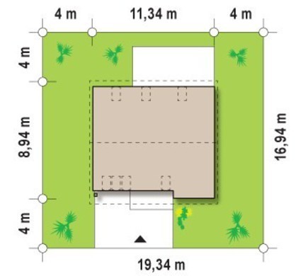 Galería de visualizaciones - Proyecto de una casa tradicional con garaje integrado