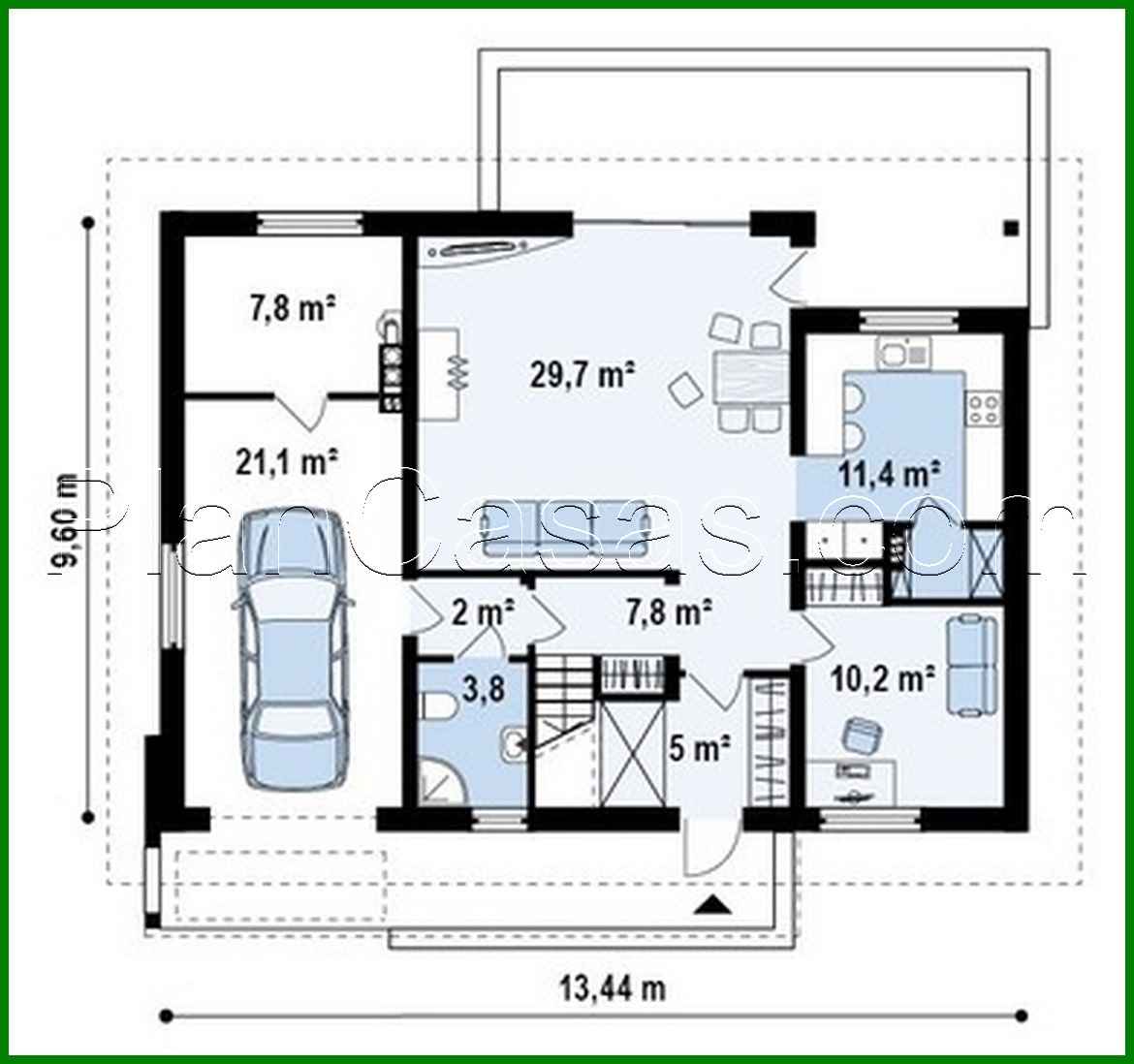 Galería de visualizaciones - Proyecto de una casa de campo con garaje y oficina en la planta baja