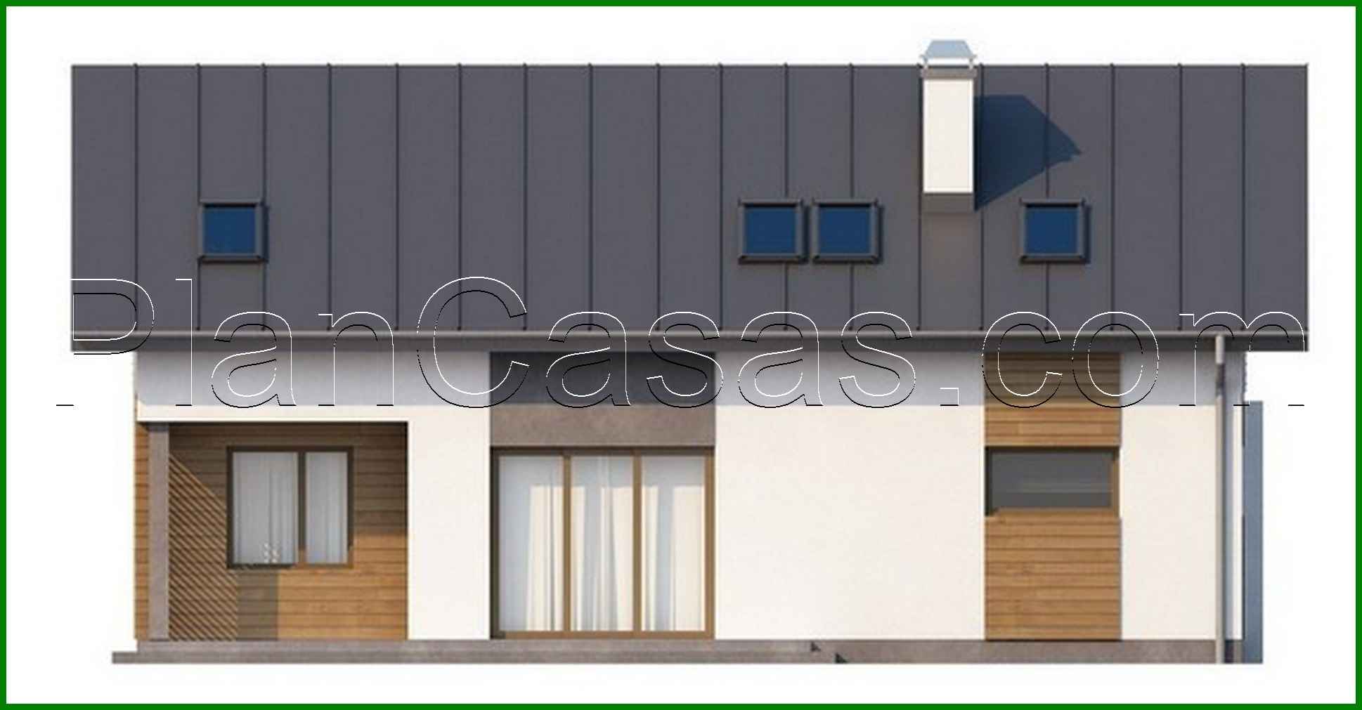 Galería de visualizaciones - Proyecto de una casa de campo con garaje y oficina en la planta baja