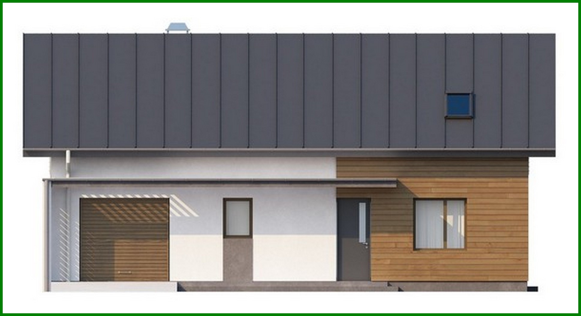 Galería de visualizaciones - Proyecto de una casa de campo con garaje y oficina en la planta baja