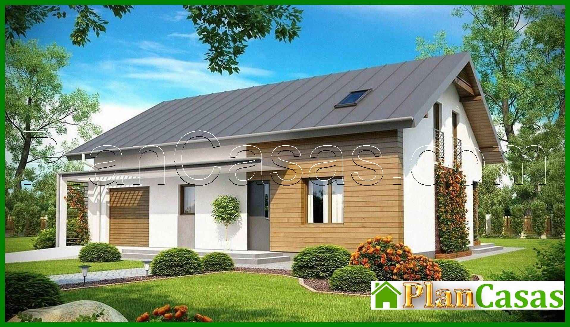 Galería de visualizaciones - Proyecto de una casa de campo con garaje y oficina en la planta baja