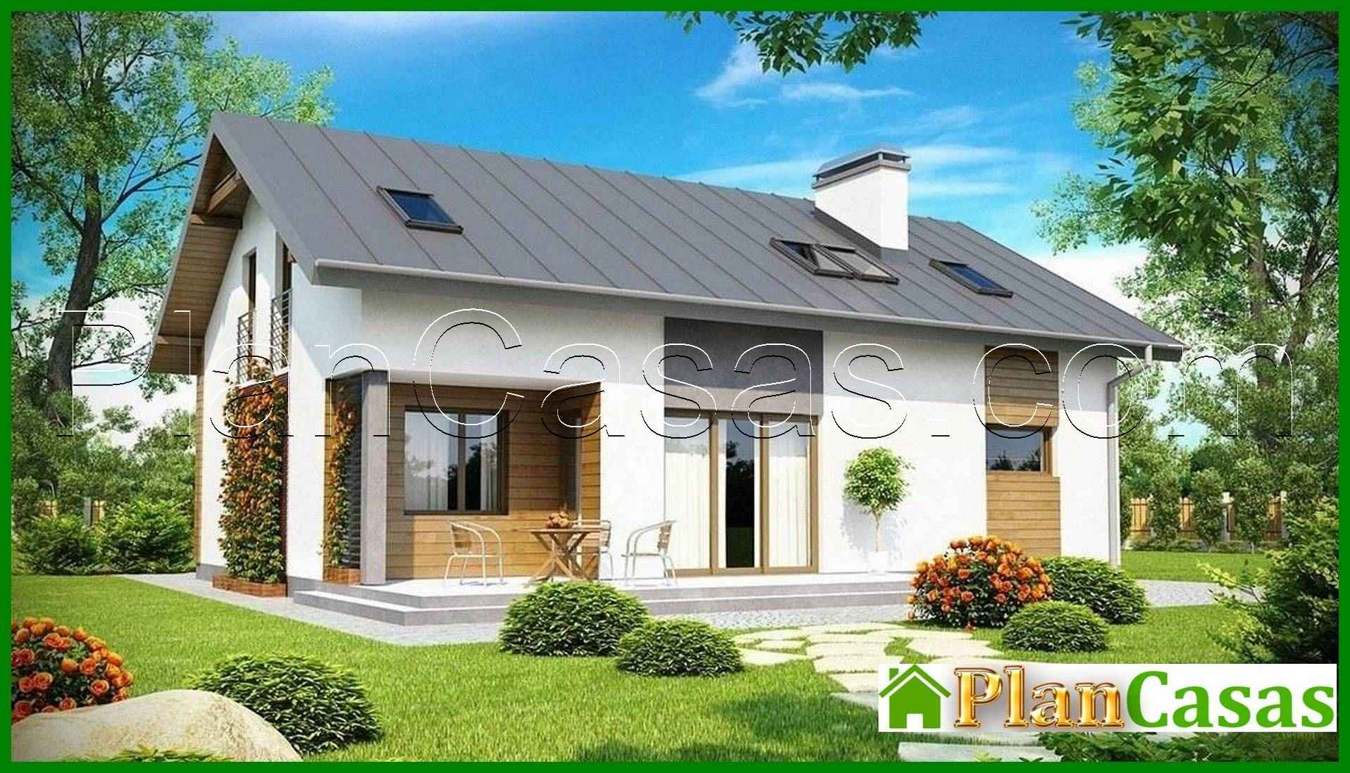 Project of a cottage with a garage and an office on the ground floor house plan