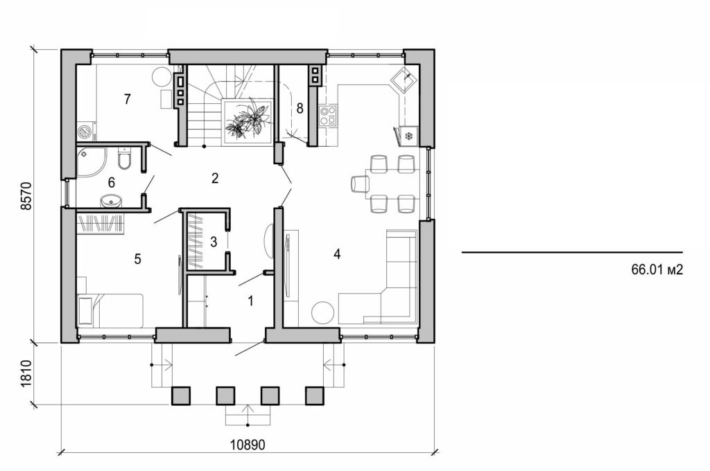 Galería de visualizaciones - Casa de dos plantas