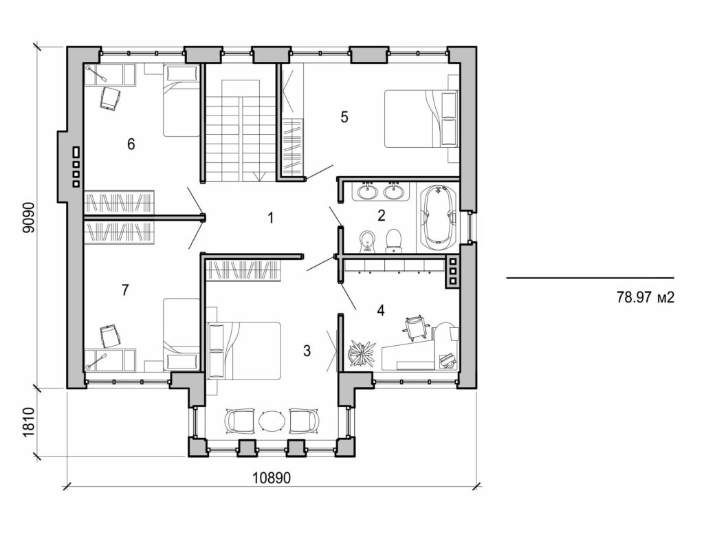 Galería de visualizaciones - Casa de dos plantas