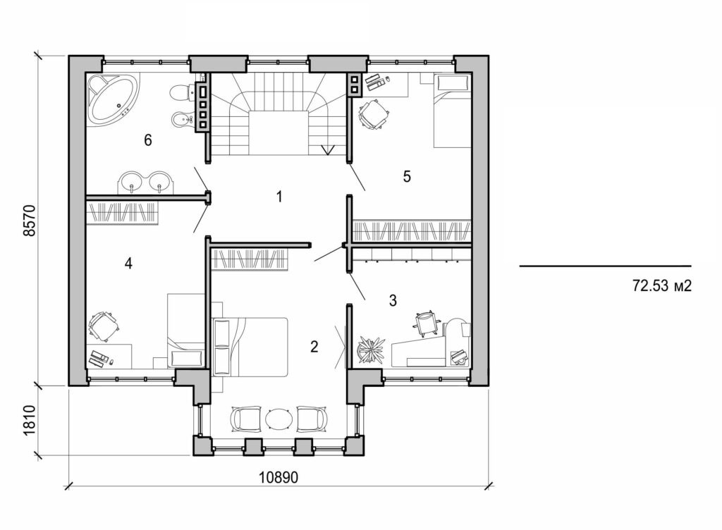 Galería de visualizaciones - Casa de dos plantas