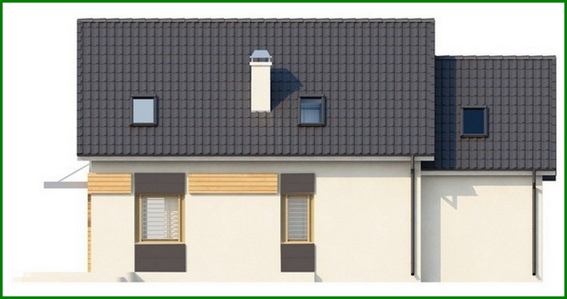 Galería de visualizaciones - Proyecto de una casa de campo con garaje para dos familias