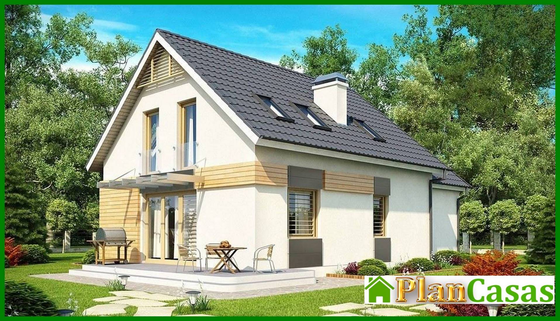 Galería de visualizaciones - Proyecto de una casa de campo con garaje para dos familias