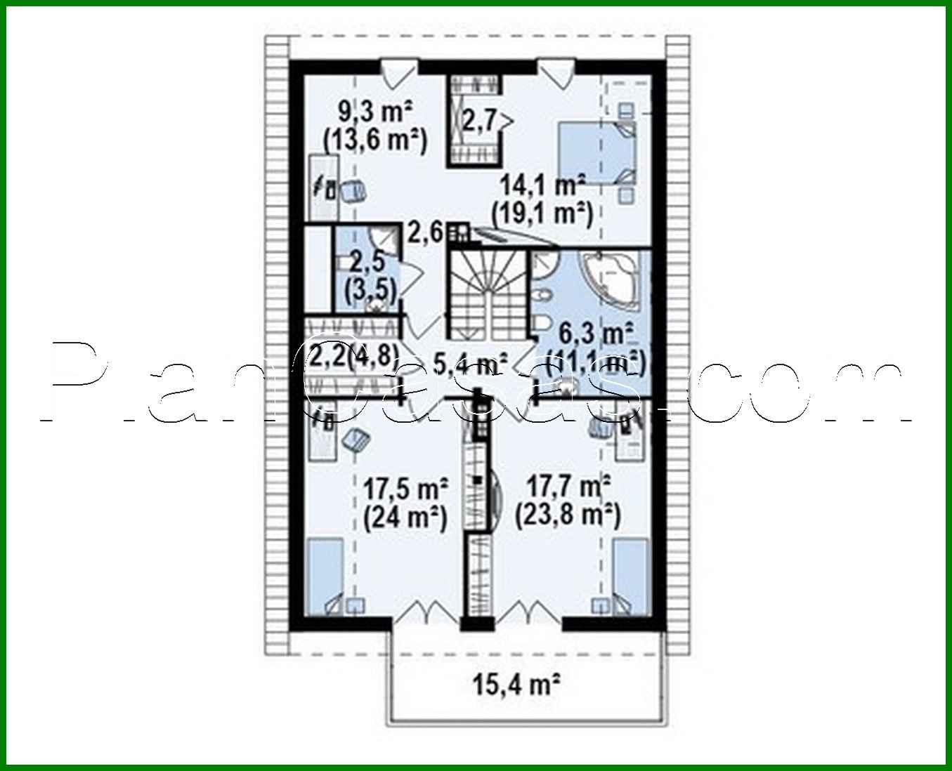 Galería de visualizaciones - Proyecto de casa con una gran terraza sobre el garaje