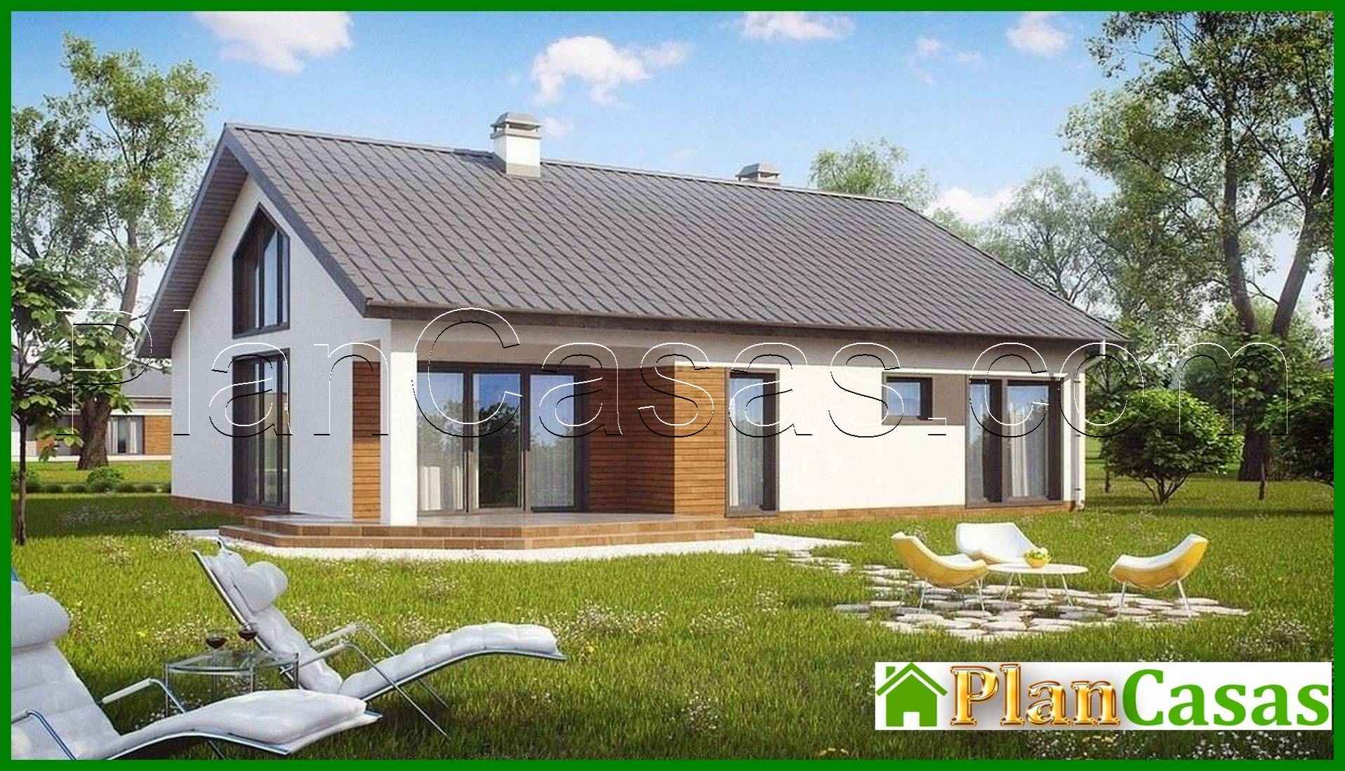 Visualization gallery - Project of a classic cottage with an attic and a mezzanine above the living room