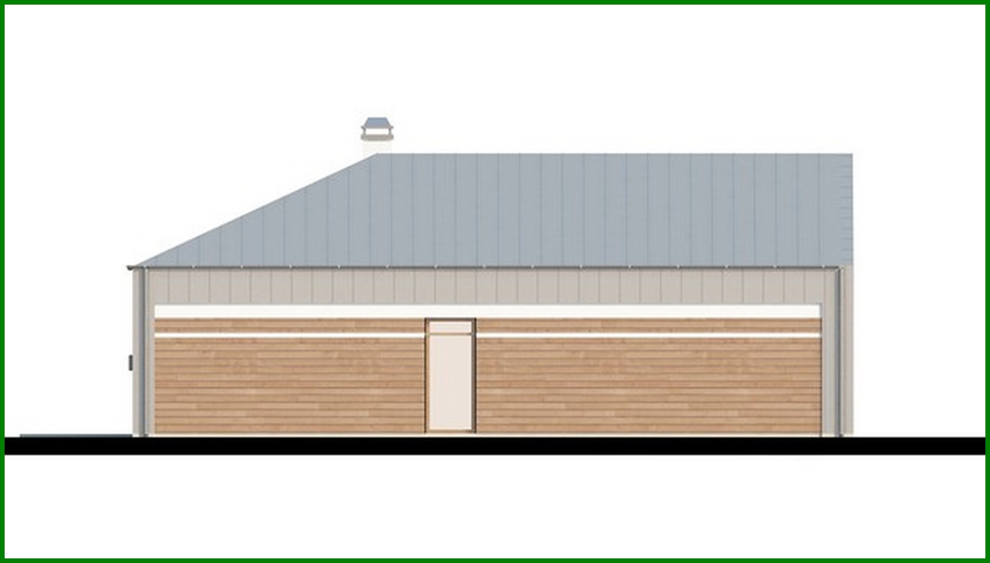 Galería de visualizaciones - Proyecto de una casa moderna y inusual de una planta