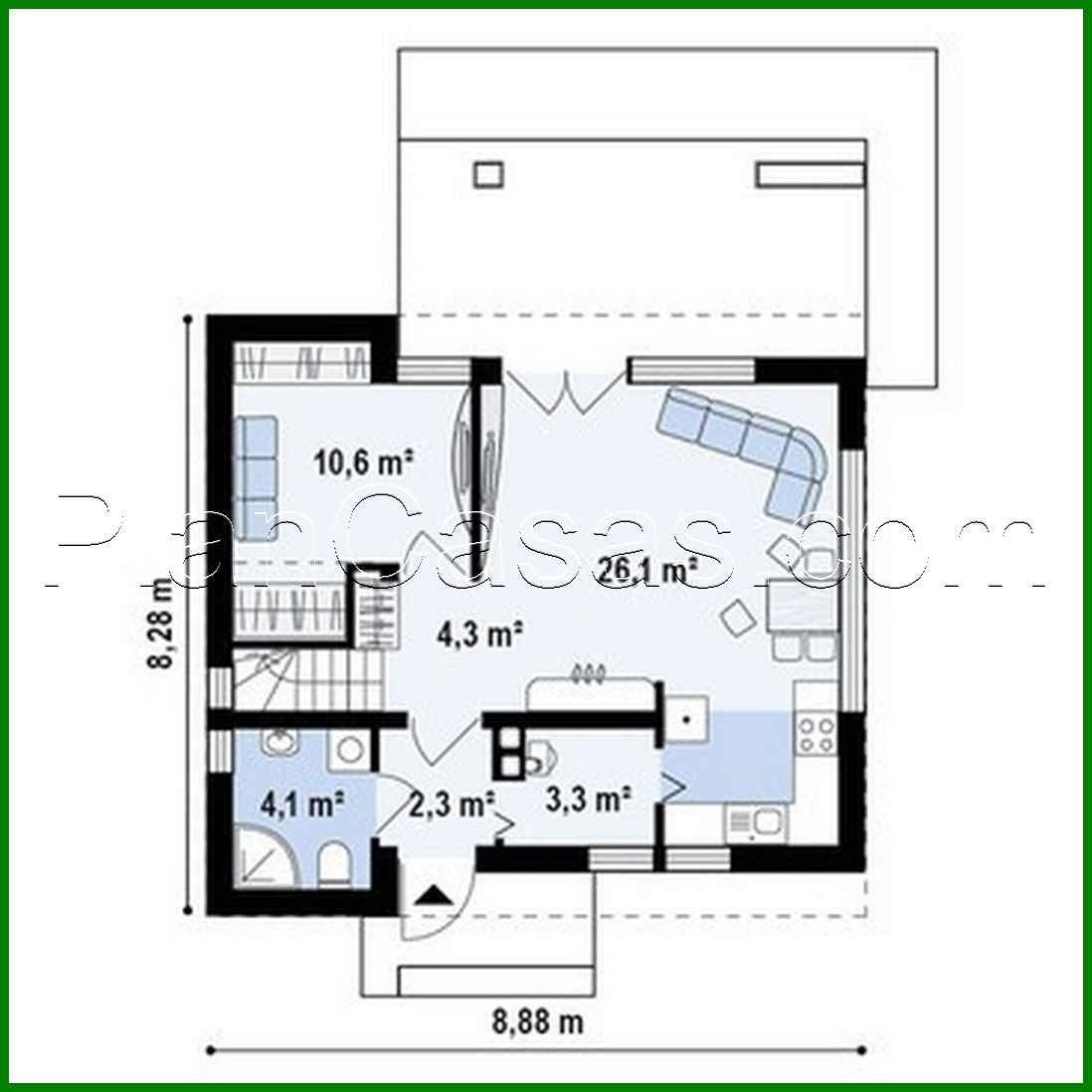 Galería de visualizaciones - Proyecto de una casa de campo pequeña