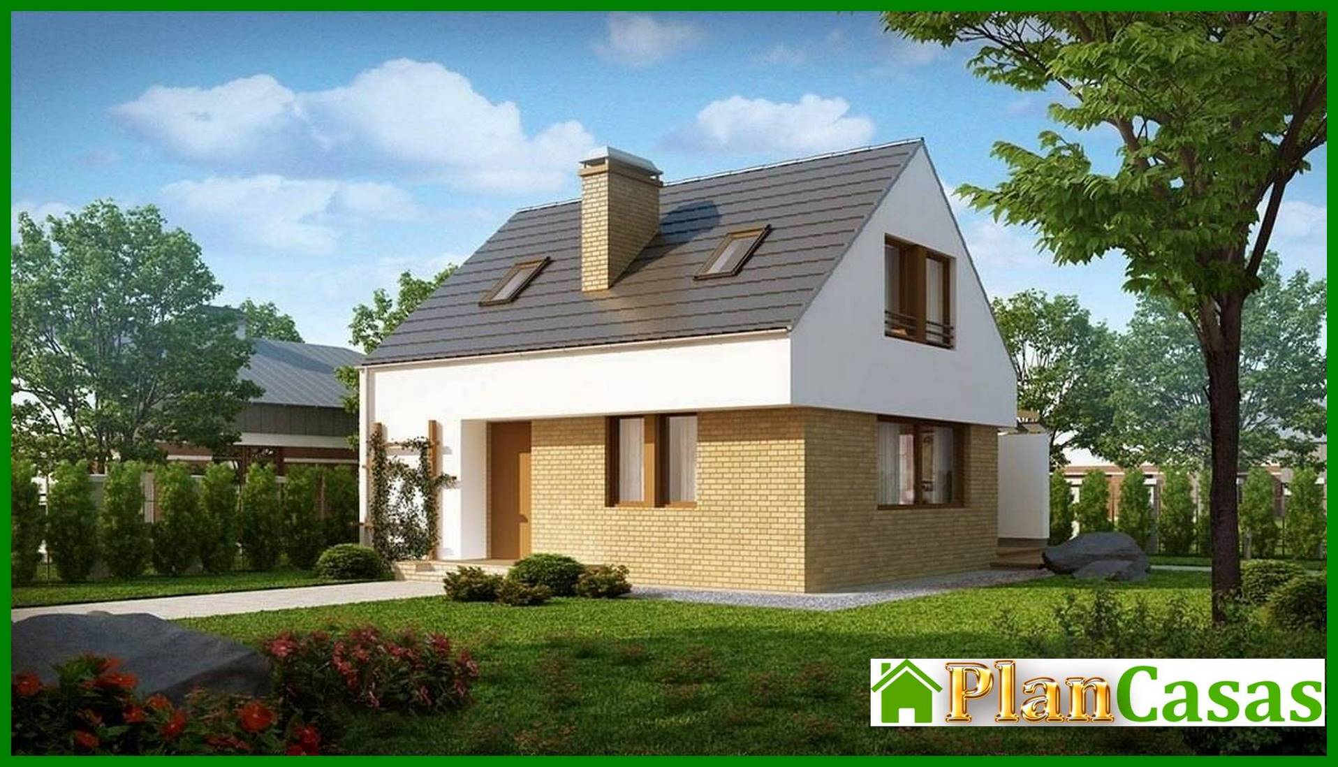 Galería de visualizaciones - Proyecto de una casa de campo pequeña