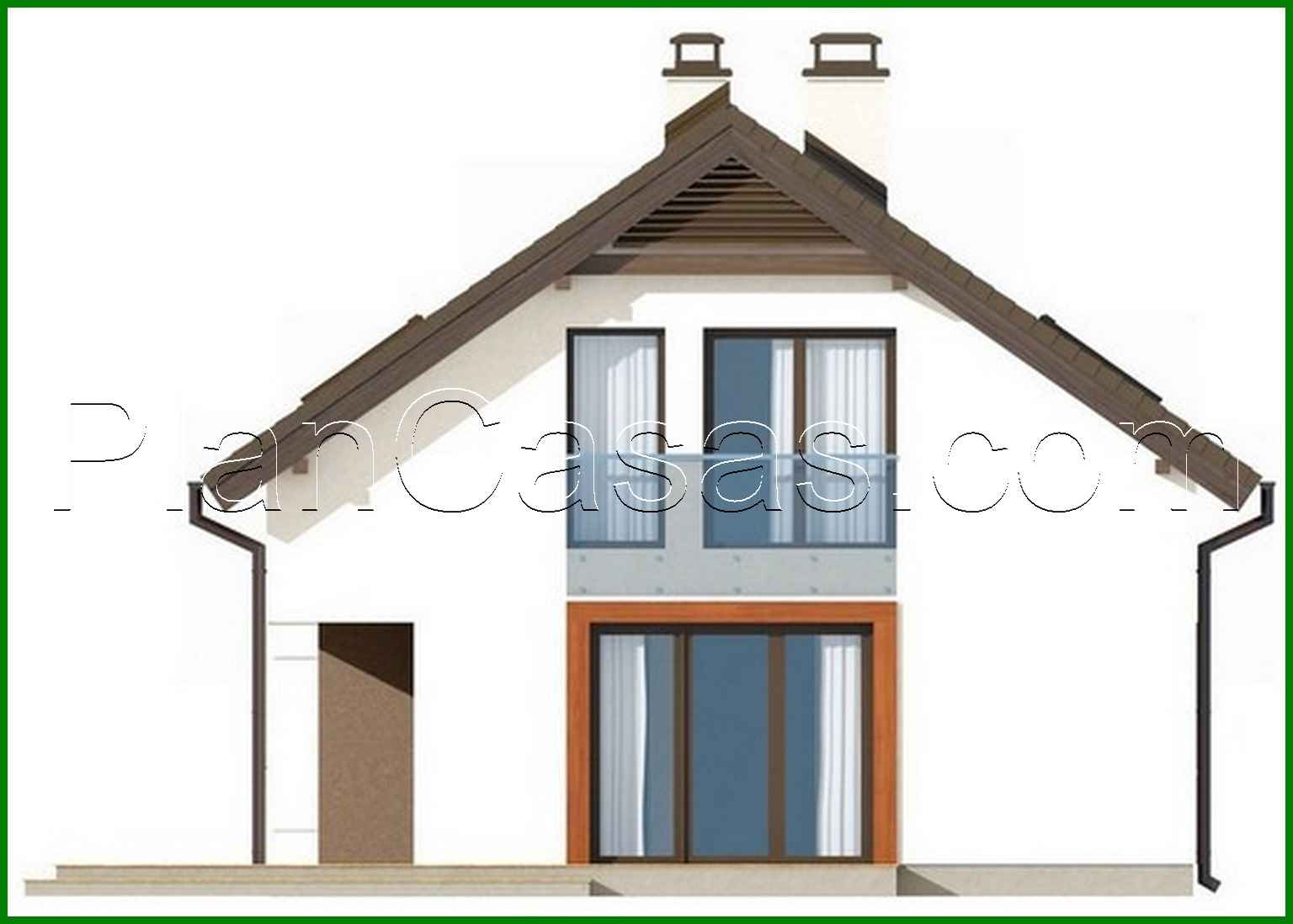 Galería de visualizaciones - Proyecto de una casa pequeña y económica con ático