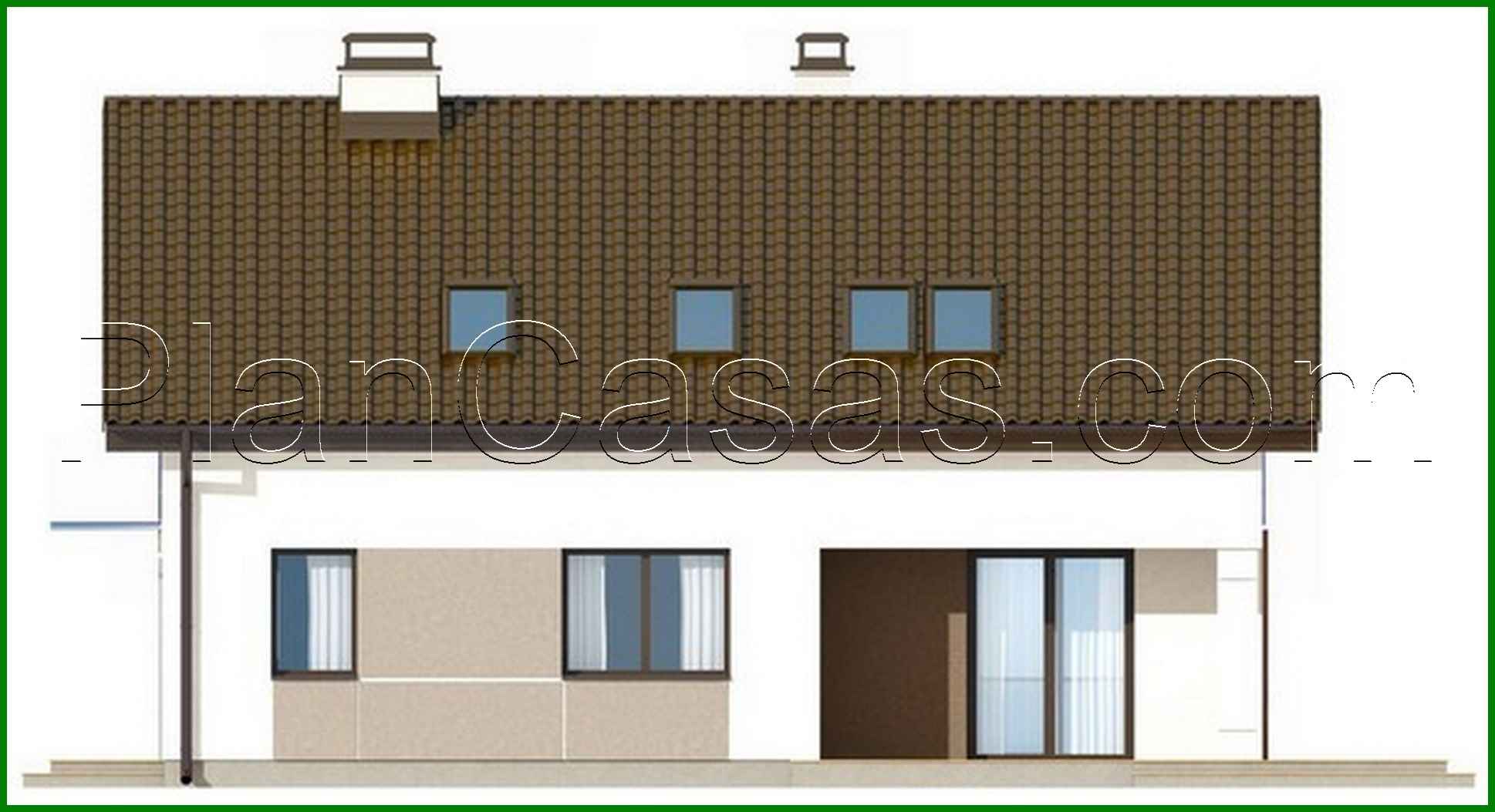 Galería de visualizaciones - Proyecto de una casa pequeña y económica con ático