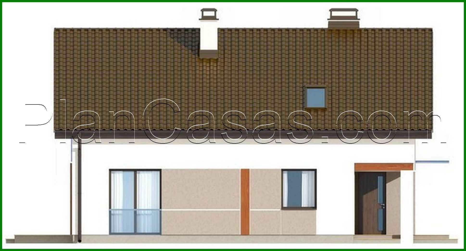 Galería de visualizaciones - Proyecto de una casa pequeña y económica con ático