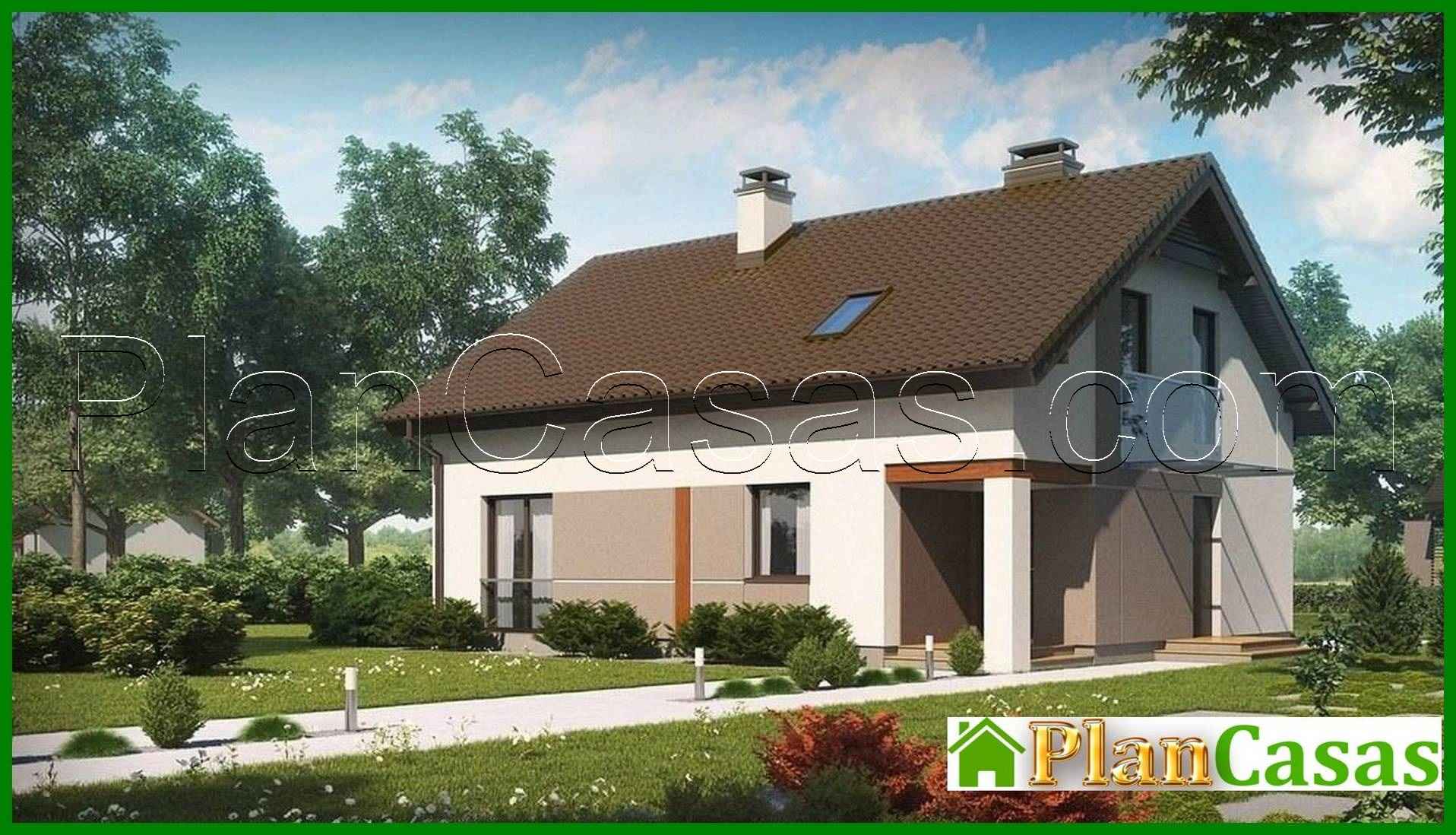 Galería de visualizaciones - Proyecto de una casa pequeña y económica con ático