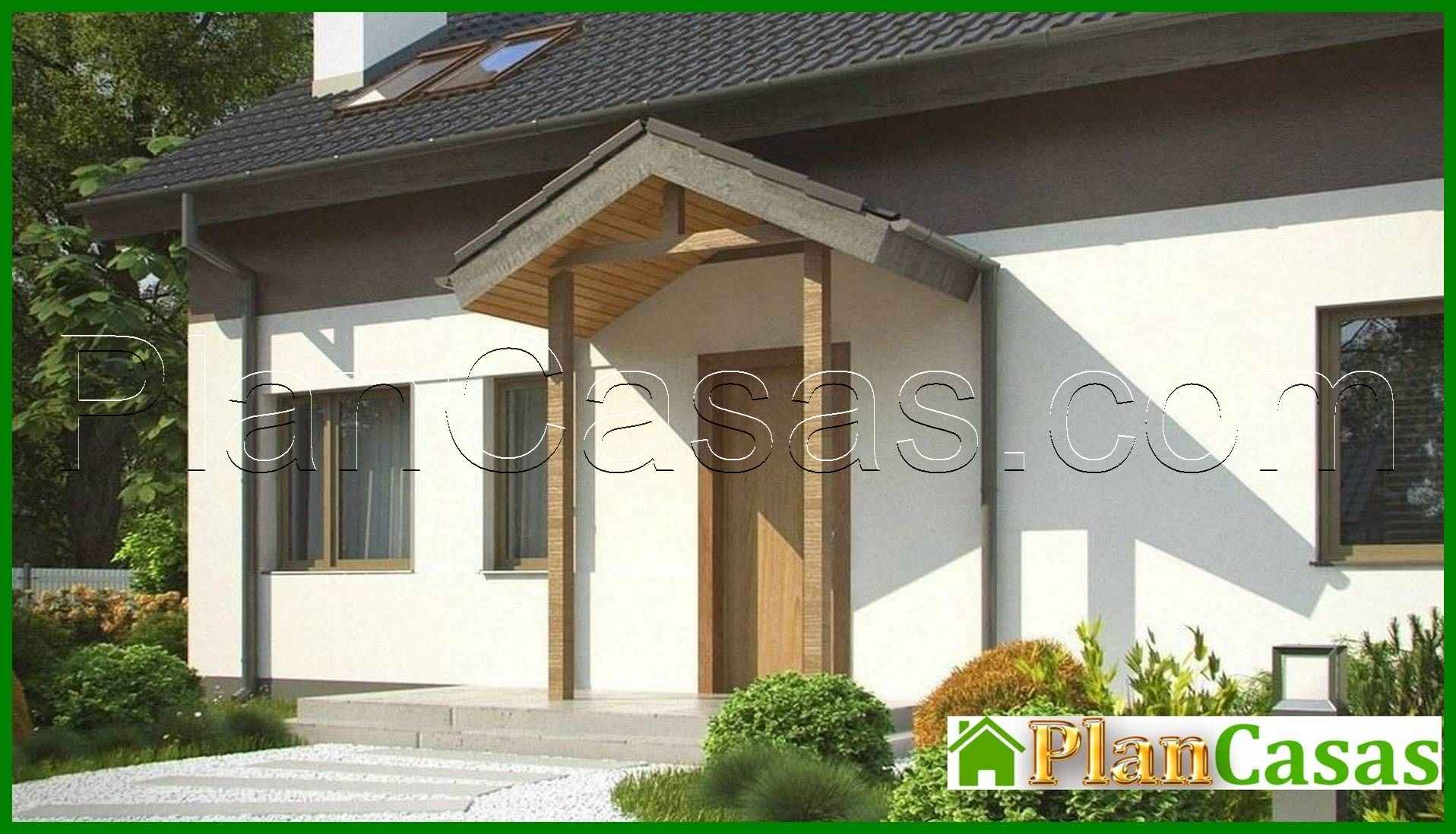 Visualization gallery - The project of a small country house with a corner window in the kitchen