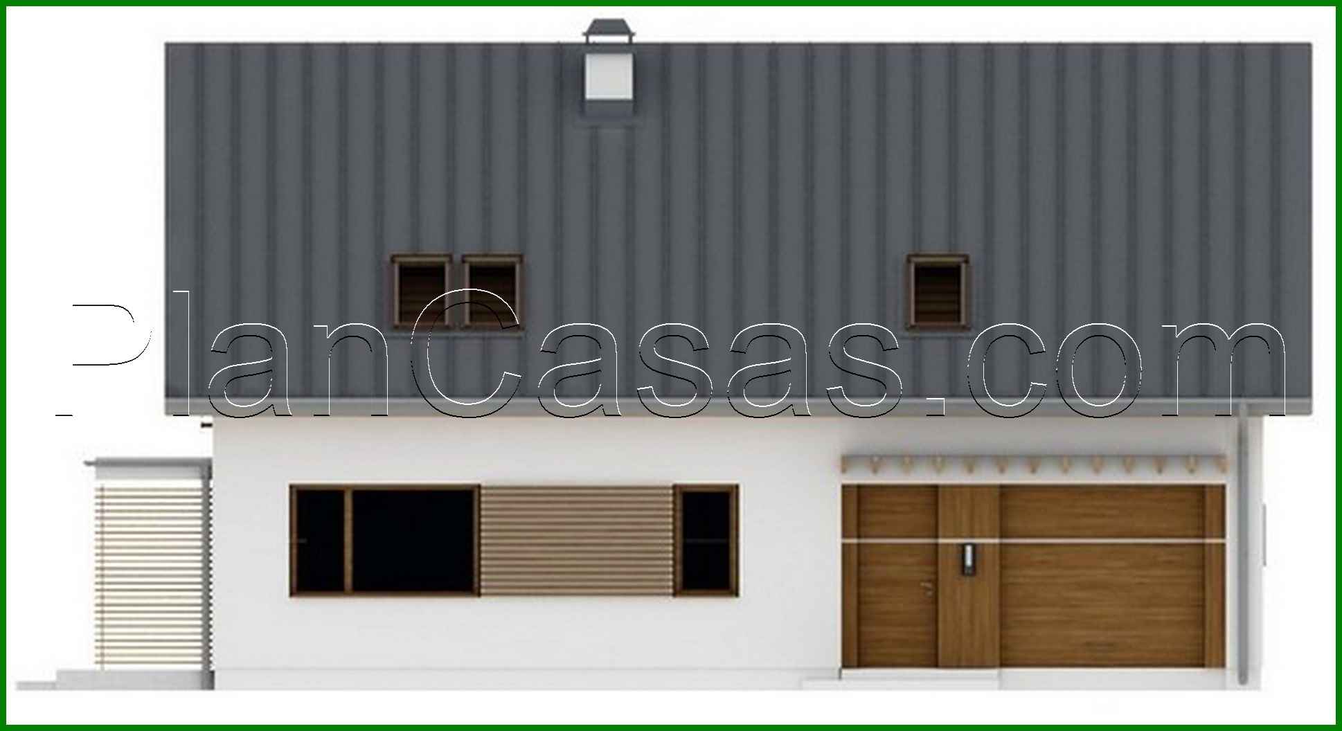 Galería de visualizaciones - Proyecto de casa clásica con garaje y dormitorio adicional