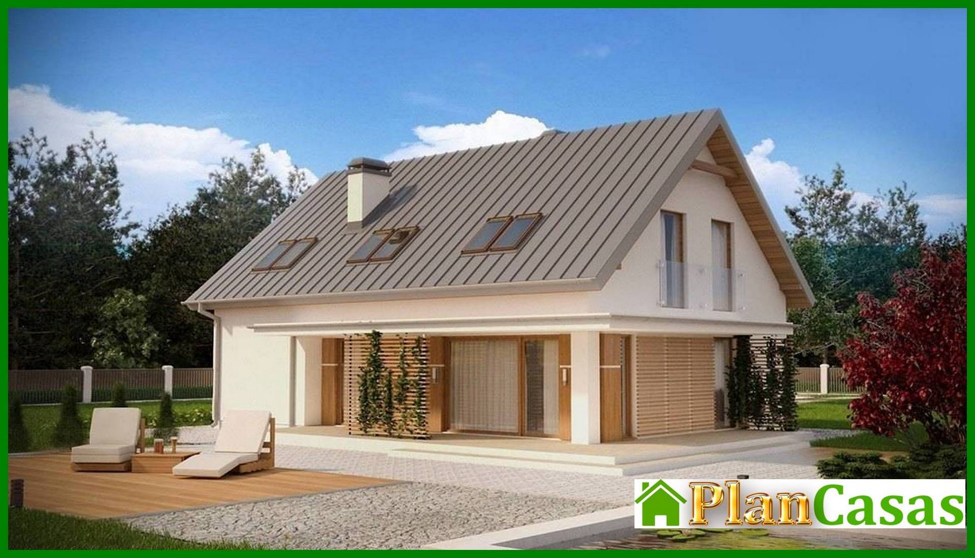 Galería de visualizaciones - Proyecto de casa clásica con garaje y dormitorio adicional