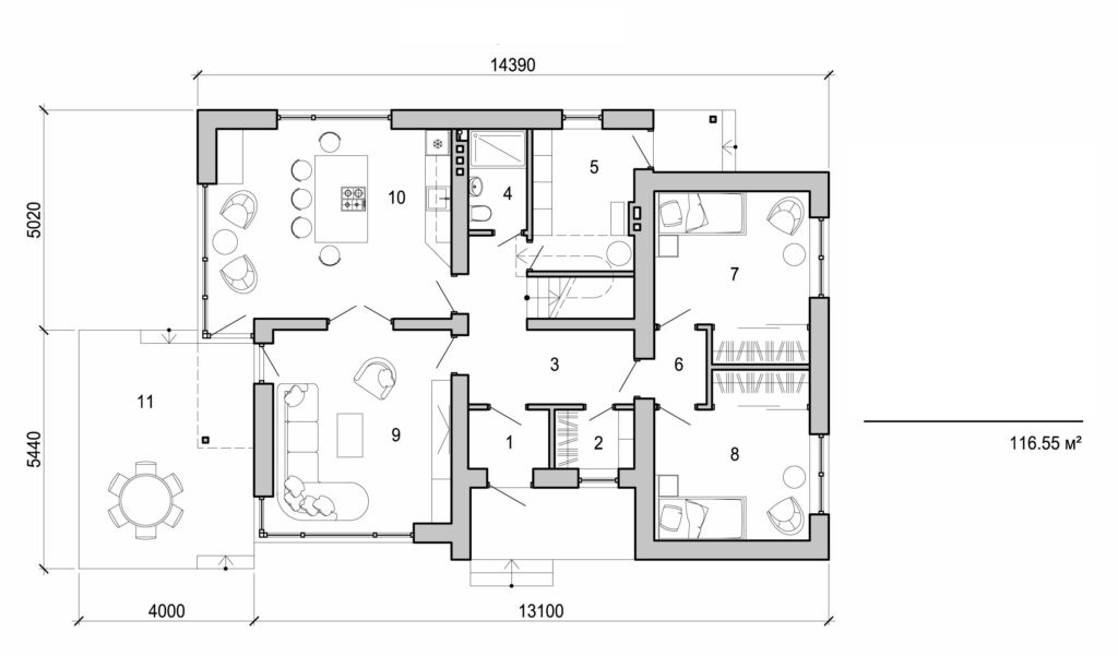 Galería de visualizaciones - Casa elegante