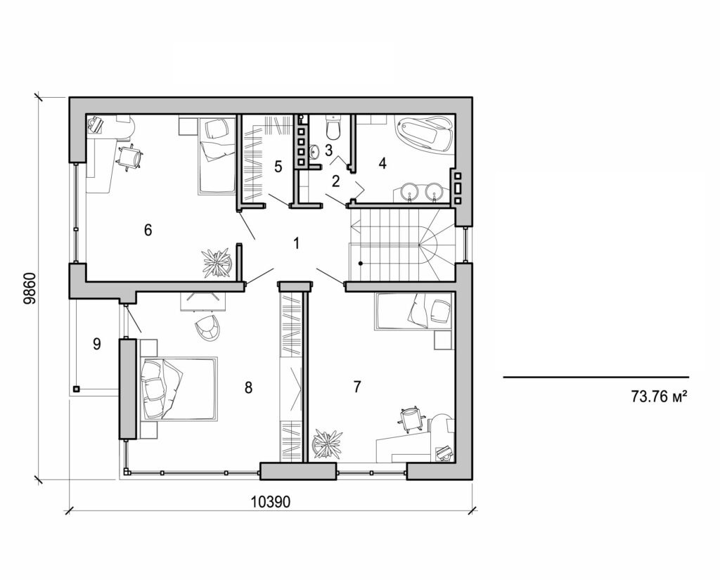 Galería de visualizaciones - Casa elegante
