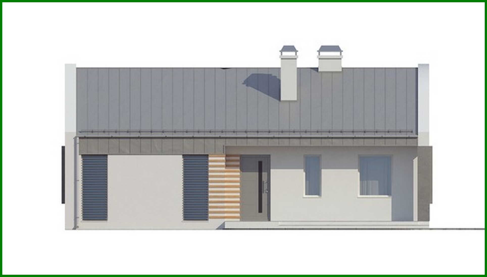 Visualization gallery - The project of an inexpensive energy-efficient modern cottage