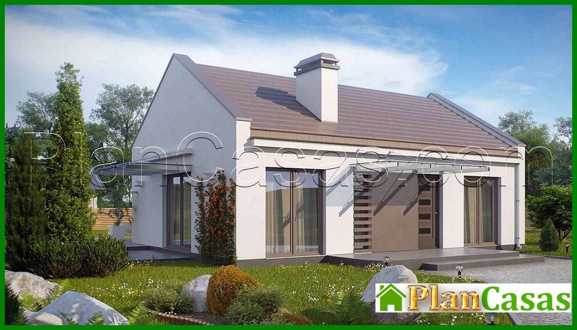 Galería de visualizaciones - Proyecto de una casa moderna privada de una planta